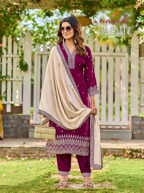 Aanchi jasmit 3pcs bangalore chickpet wholesale readymade kurti market